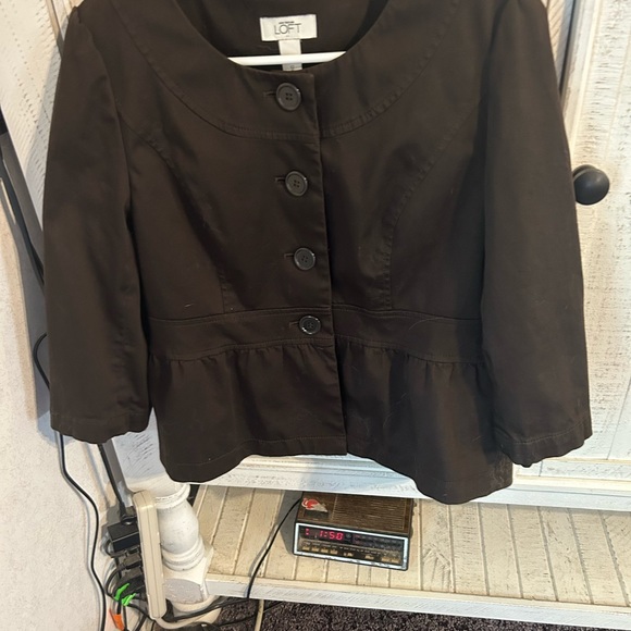 Loft suit jacket brown